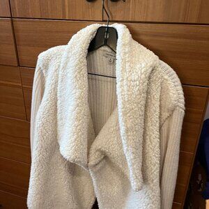 Calvin Klein sweater jacket, XL, White
